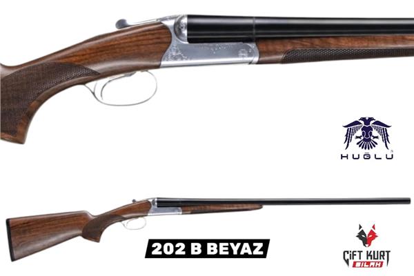Huğlu 202 B Çifte Kırma Çift Tetik Beyaz Av Tüfeği
